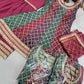 Manyata women Multicolour Anarkali sharara georgette Printed Kurta set