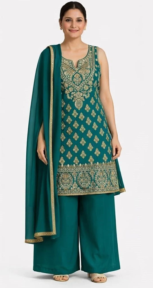 Manyata Palazzo & Dupatta Set Embroidered Kurta