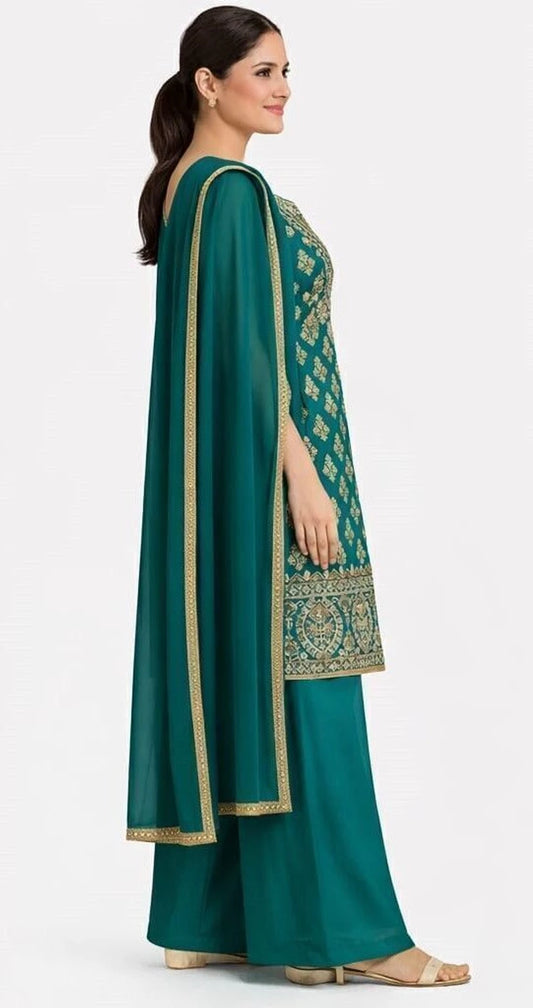 Manyata Palazzo & Dupatta Set Embroidered Kurta