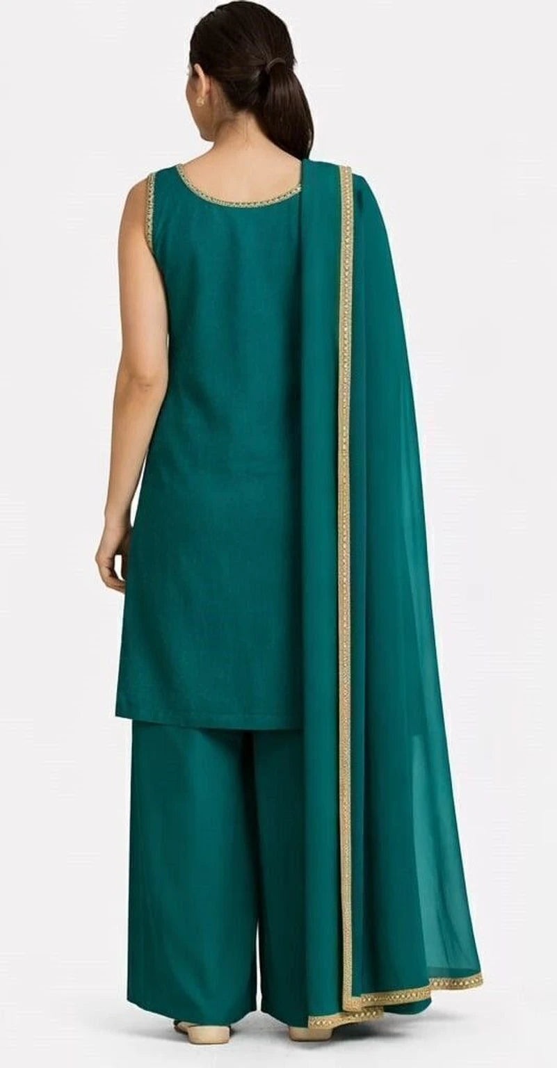 Manyata Palazzo & Dupatta Set Embroidered Kurta