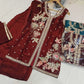 Manyata women Silk Embroidery Suit Plazzo Dupatta Set Embroidered Kurta